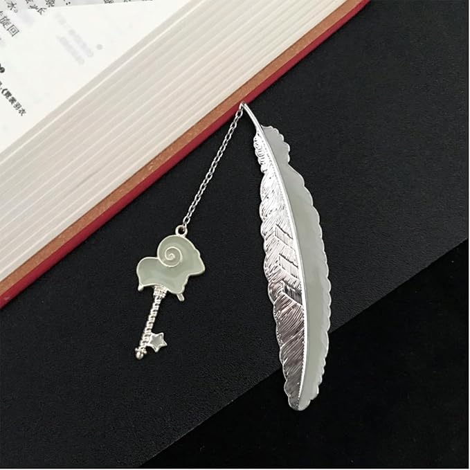 Zodiac Feather Bookmark Gifts for Women Men, Cool Metal Bookmark Glow in The Dark Aries Bookmark, Luminous Star Sign Constellation Horoscope Bookmark Gifts