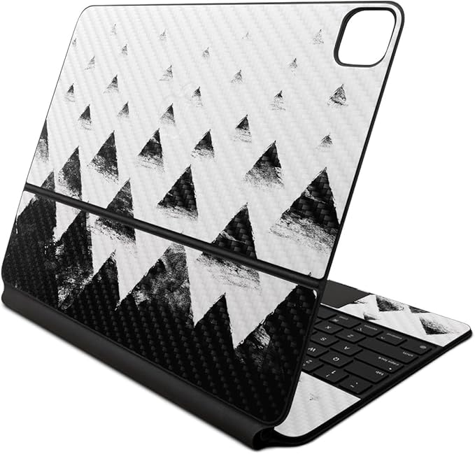 Carbon Fiber Skin Compatible with Apple Magic Keyboard for iPad Air 13-inch (M2) 2024 - Black Hills - Premium 3M Vinyl Protective Wrap Decal Cover - Easy to Apply | Crafted in The USA by MightySkins