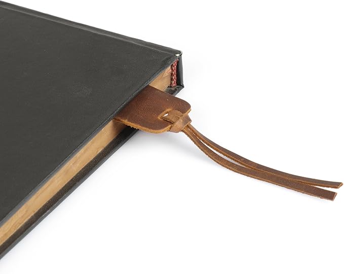 Londo Genuine Leather Handmade Bookmark (Set of 2) (Knotted, Camel)