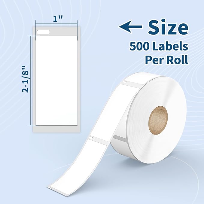 12 Rolls Direct Thermal Labels Compatible DYMO 30336 1" x2-1/8 Address & Barcode Labels, 6000Pcs Multipurpose Replacement for DYMO Label Writer 450, 450 Turbo, 4XL & Zebra Desktop Printers
