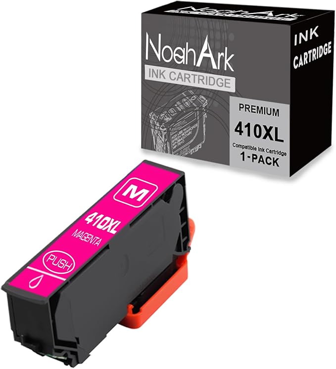 1 Packs 410XL Remanufactured Ink Cartridge Replacement for Epson T410XL 410 XL High Yeild for Expression XP-7100 XP-530 XP-630 XP-635 XP-640 XP-830 Printer(1 Magenta)