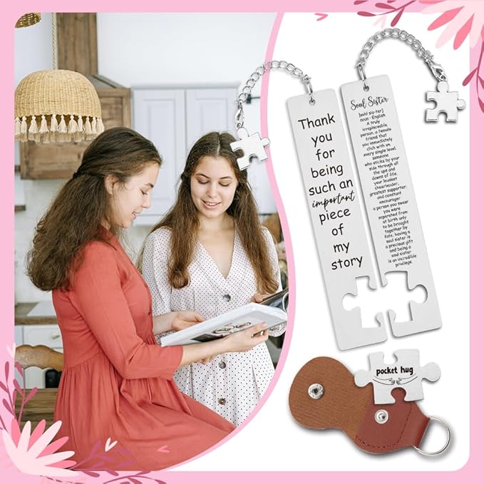 Thank You Gift for Soul Sister, Funny Bookmarks Gift for Soul Sister, Book Lover Gift for Soul Sister, Reading Gift for Soul Sister,Sisters Gifts from Sister,WB123