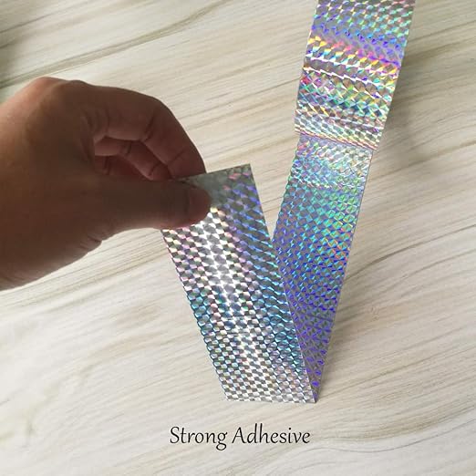 Self-Adhesive Holographic Reflective Tape for Craft Project, DIY Art, Home Decoration, Holiday Packing, etc, 2 Inches by 164 Feet