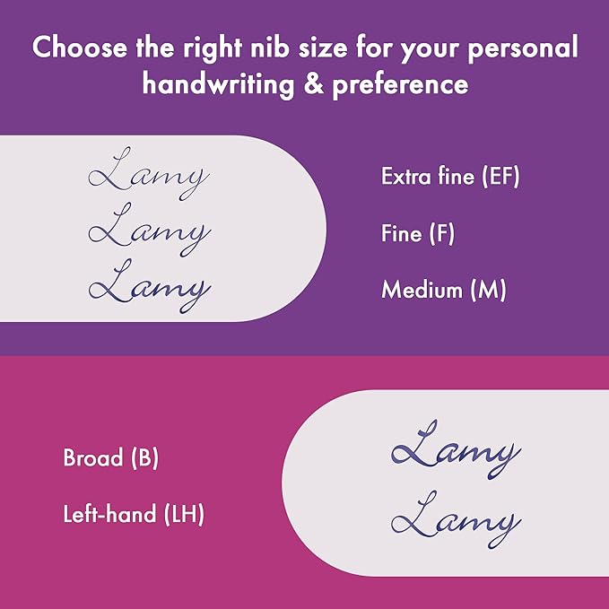 LAMY safari pink cliff - Fountain Pen with ergonomic grip & polished steel nib in size EF - ideal for any Writing & Calligraphy - including LAMY T 10 blue cartridge - Right-Handed