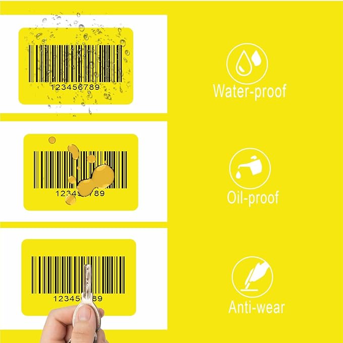 Hybsk 3x2 inch Color Direct Thermal Labels for Shipping, Barcodes, Address, Compatible with Rollo Label Printer & Zebra Desktop Printers(3"x2",Yellow)