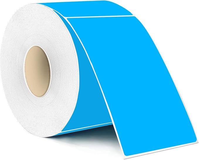 Colored Labels Stickers 3 x 5 Inch, Removable Rectangular Moving Labels, Large Color Coding Labels Moving Stickers- 250 Pack/Blue