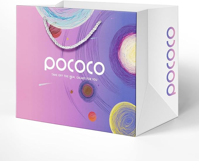 POCOCO Galaxy Star Projector Night Light Discs (Gift Bag)