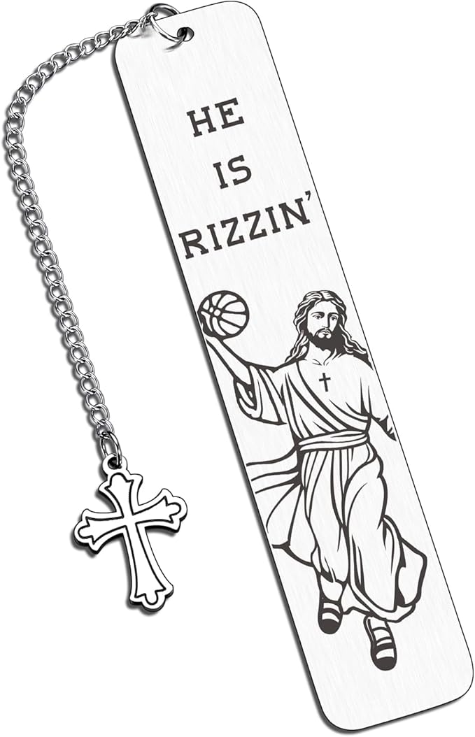 Baptism Gifts for Teens Boys First Communion Gift for Son Funny Jesus Christ Bookmark Confirmation Easter Gifts for Him Her Men Women Christian Birthday Graduation Book Lovers Reading Gift Christmas
