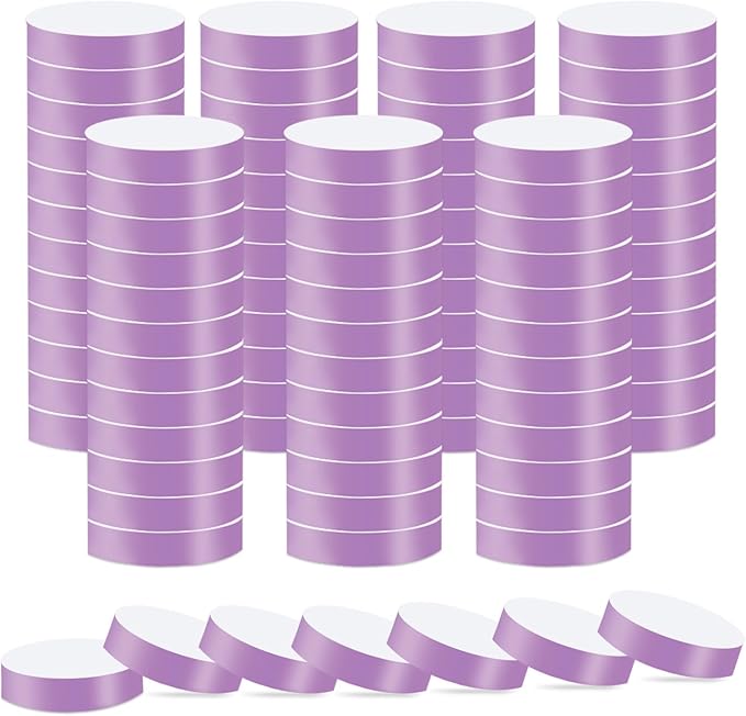 1400 Pcs Wristbands for Events Paper Wristbands Waterproof Paper Bracelets Neon Wrist Bands Colored Wristbands Adhesive Hand Bands Armbands for Concerts(Light Purple)