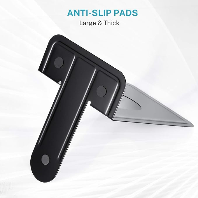 MaxGear 8.5 in Extra Large Heavy Duty Metal Book Ends, Classic Black Premium Bookends for Shelves, Non-Skid Bookend, Book Stopper for Books/Movies/CDs/Games, 8.5 x 5.9 x 7.8 in,4 Pairs