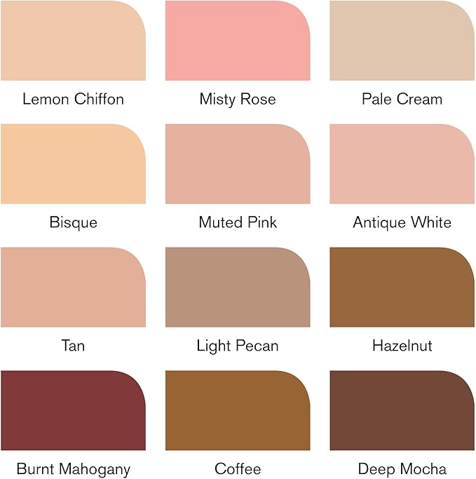 Winsor & Newton ProMarker Set, 12 Count, Skin Tones