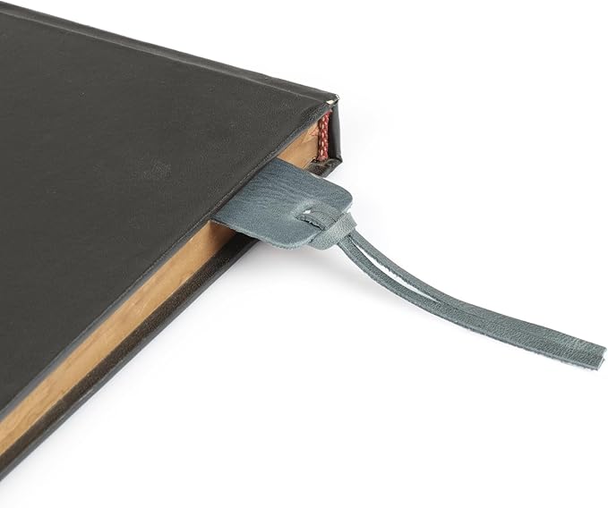 Londo Genuine Leather Handmade Bookmark (Set of 2) (Knotted, Blue)