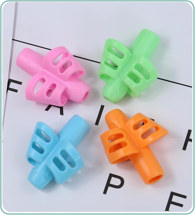 Pencil Grips for Kids Handwriting Correction Training Writing AIDS Pencil Gripper Pencil Holder Posture Special Needs for preschooler Kids Toddler Children (6 PCS)