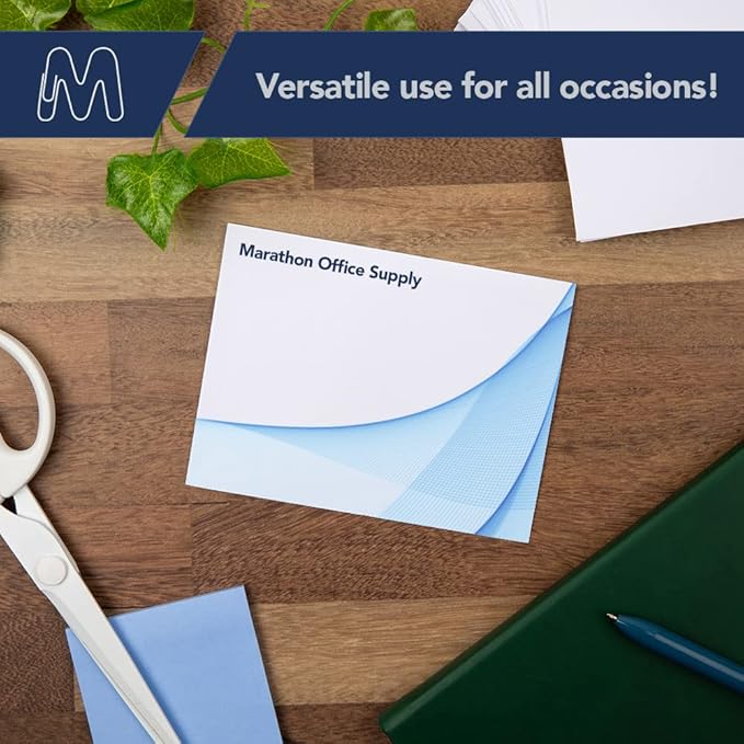 MOS A2 Invitation Envelopes – 4-3/8" X 5-3/4" White Mailing Envelopes Self Seal (500 Count) – 120GSM/ 32LB Bond Heavy Duty – For Greeting Cards, Card Making, RSVP Cards, Wedding Invites