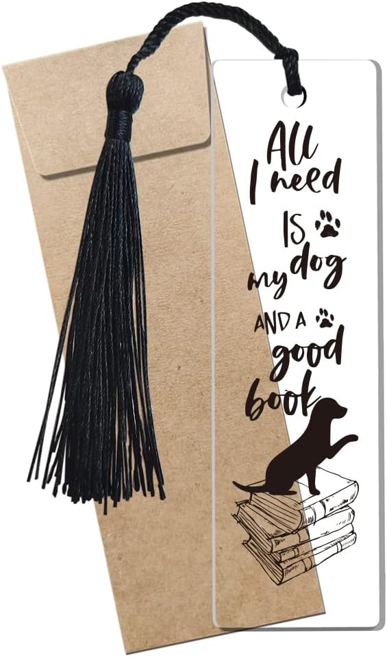 Dog Bookmark Inspirational Bookmark Gifts for Women Dog Owner Girls Bookworm Sister Daughter Lovers Book Female Friend Sister Gifts Friendship Gifts