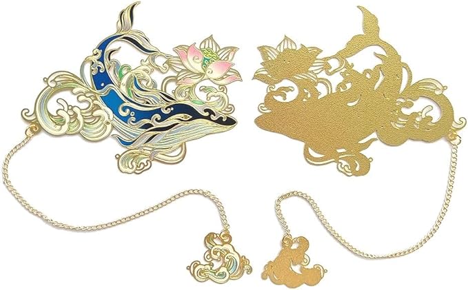 MOZART Gift Box Kunai Chinese Style Brass Bookmark Classical Mythological Characters Mountain and Sea Sutra Series Creative Cultural Copper Bookmark Metal Bookmarks