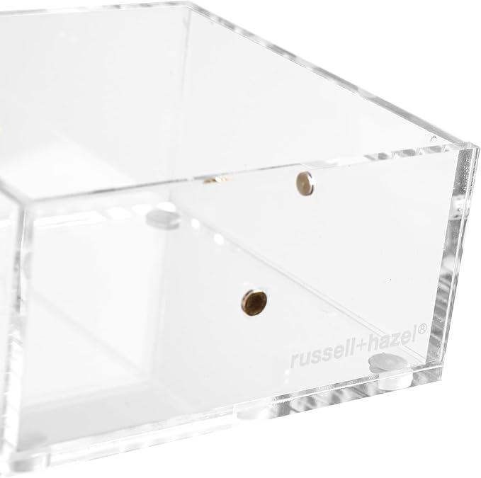 russell+hazel Acrylic Drawer Bloc, 3” x 3”, Desktop Organization, Clear, 1 Count, 98143