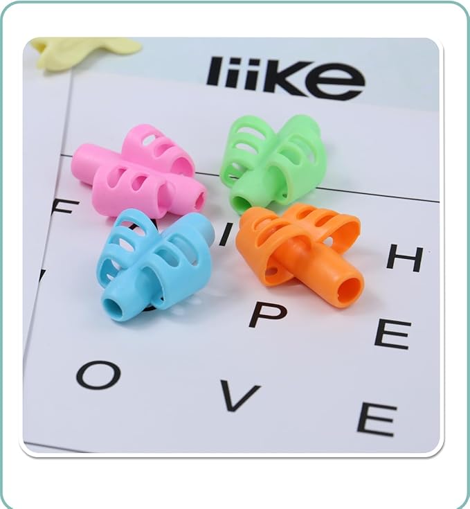 Pencil Grips for Kids Handwriting Correction Training Writing AIDS Pencil Gripper Pencil Holder Posture Special Needs for preschooler Kids Toddler Children (6 PCS)