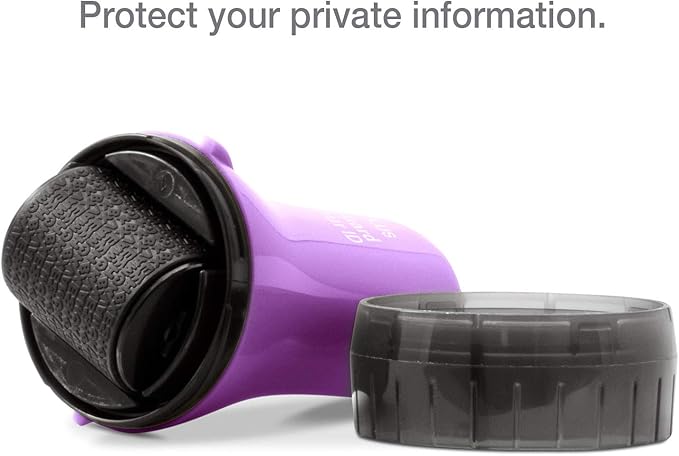 Guard Your ID ADVANCED WIDE Roller Identity Theft Prevention Security Stamp PURPLE (70110)