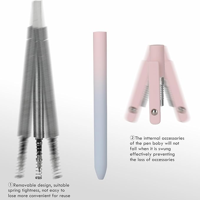 Ddaowanx Gel Pens, 10 Pcs 0.5mm Quick Dry Black Ink Pens Fine Point Smooth Writing Pens, Cute Office School Supplies Gifts for Women (10 Pcs Gradient-Black Ink)