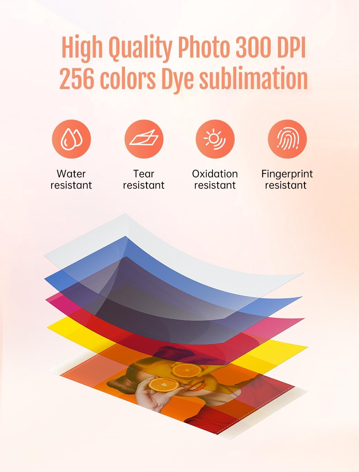 HPRT Photo Printer 4x6,+20 Sheets&1ribbon,Wi-Fi Wireless Instant Picture Printer for iPhone, Android, Smartphone, Thermal Dye-Sublimation, AR Video Printing,Portable Photo Printers for Home Use