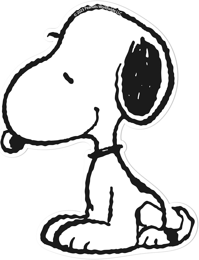 Eureka Peanuts Snoopy Paper Cut-Out Classroom Decorations for Teachers, 36 Pieces