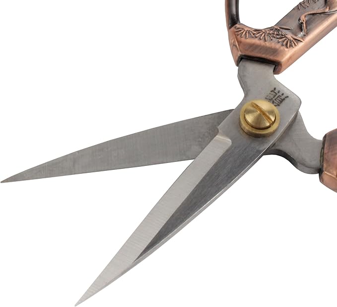 JubileeYarn Crane Motif Small Embroidery Craft Scissors - Copper - 3 Scissors