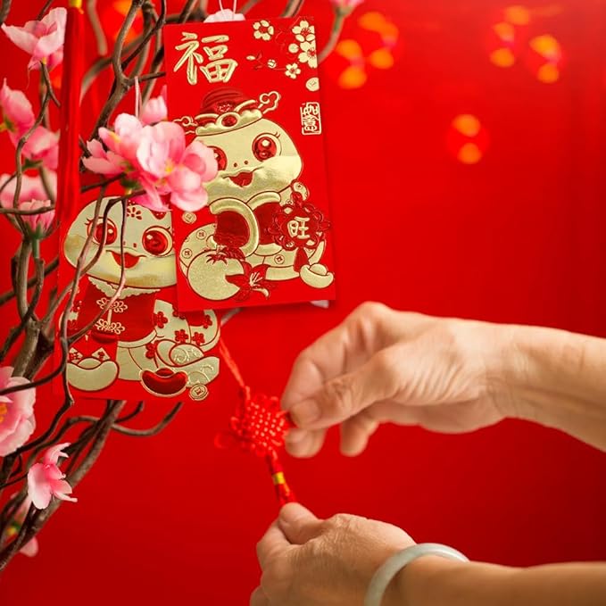 Red Envelope Snake 2025, 36 Pcs Cute Red Envelopes Chinese, Chinese New Year Red Envelopes, Lunar New Year Envelopes, Red Packets, Hong Bao, Lucky Money Envelopes for Wedding Birthday Spring Festival