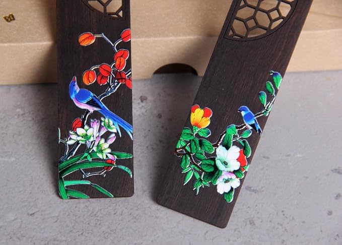 Wooden Bookmark Engraved Book Mark Vintage Style Best Unique Gifts Set for Book Lovers,Women,Men,Teacher,Birthday Present