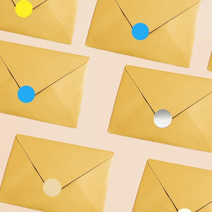 1200 Pieces 0.75 Inch Clear Transparent Round Waterproof Sticker,Envelope Tab Sealer and Retail Package Round Clear Seal Labels Self Adhesive Stickers