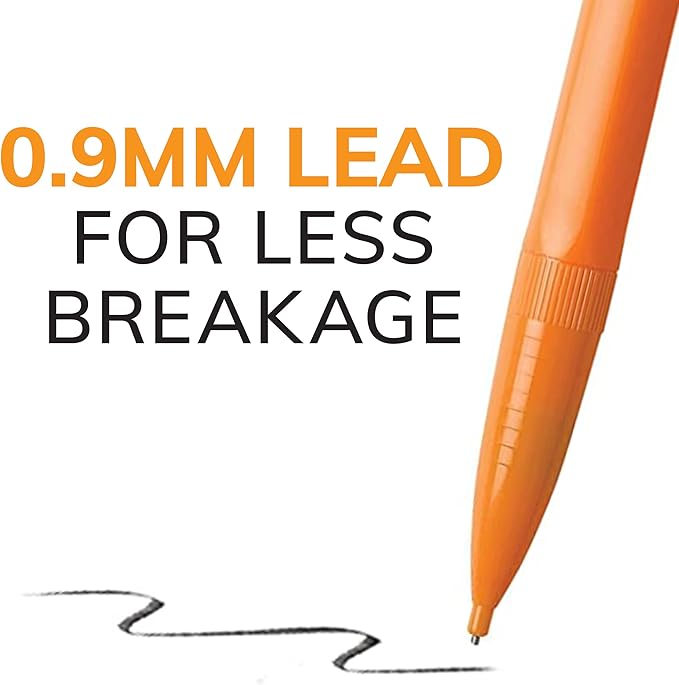 BIC Xtra-Strong Mechanical Pencil, Colorful Barrel, Thick Point (0.9mm), 48-Count