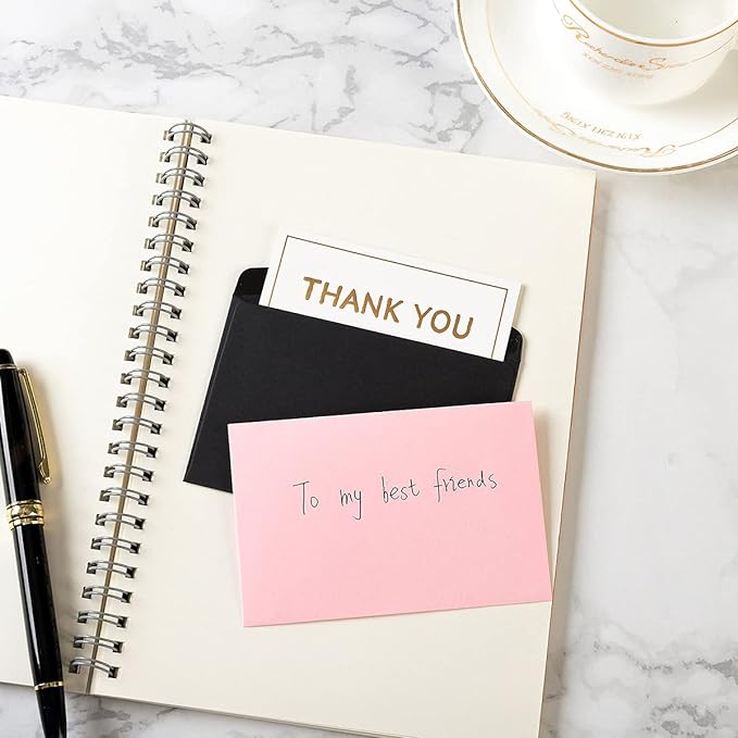 120 Pack Mini Envelopes Small Envelopes Self-Adhesive Kraft Paper Tiny Pockets for Business Cards Christmas Holiday Small Gift Cards Invitations Cards(4.13"×2.76") (Navy Blue)