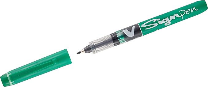 Pilot V Sign Pen Liquid Ink 2.0 mm Tip - Green Single Pen