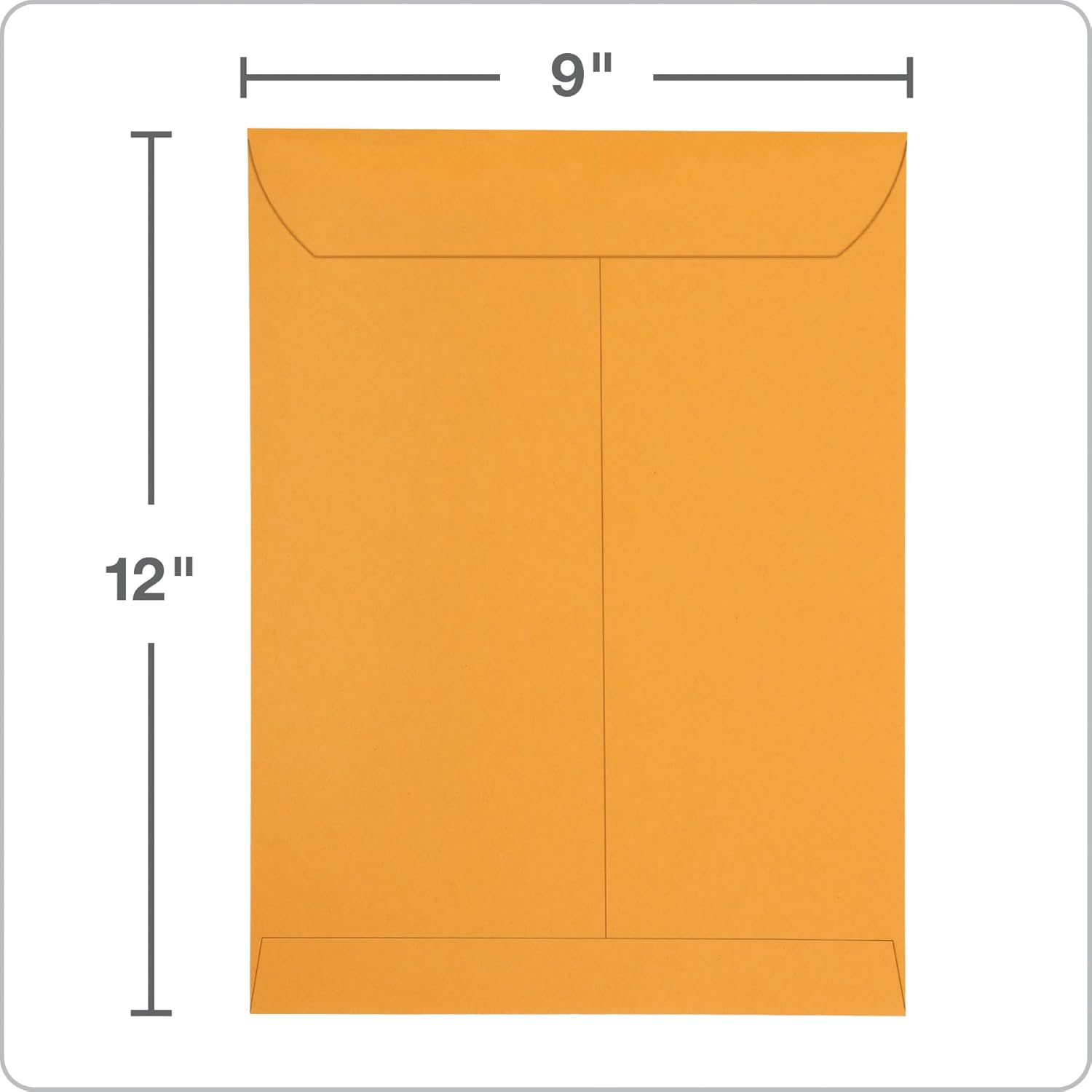 Columbian 9 x 12 Catalog Envelopes with Self Seal Closure, 28 lb Brown Kraft, for Mailing Flat Letter Size Documents or Photos, 100 Per Box (COLO341)