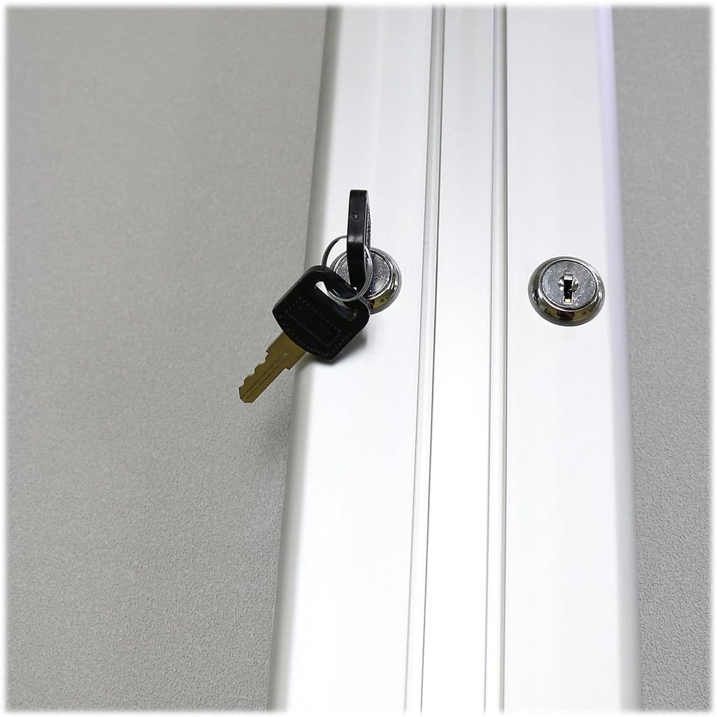 Ghent 36"x48" 2-Door Outdoor Enclosed Vinyl Bulletin Board, Shatter Resistant, with Lock, Satin Aluminum Frame - Ebony (PA23648VX-183 ), Made in the USA