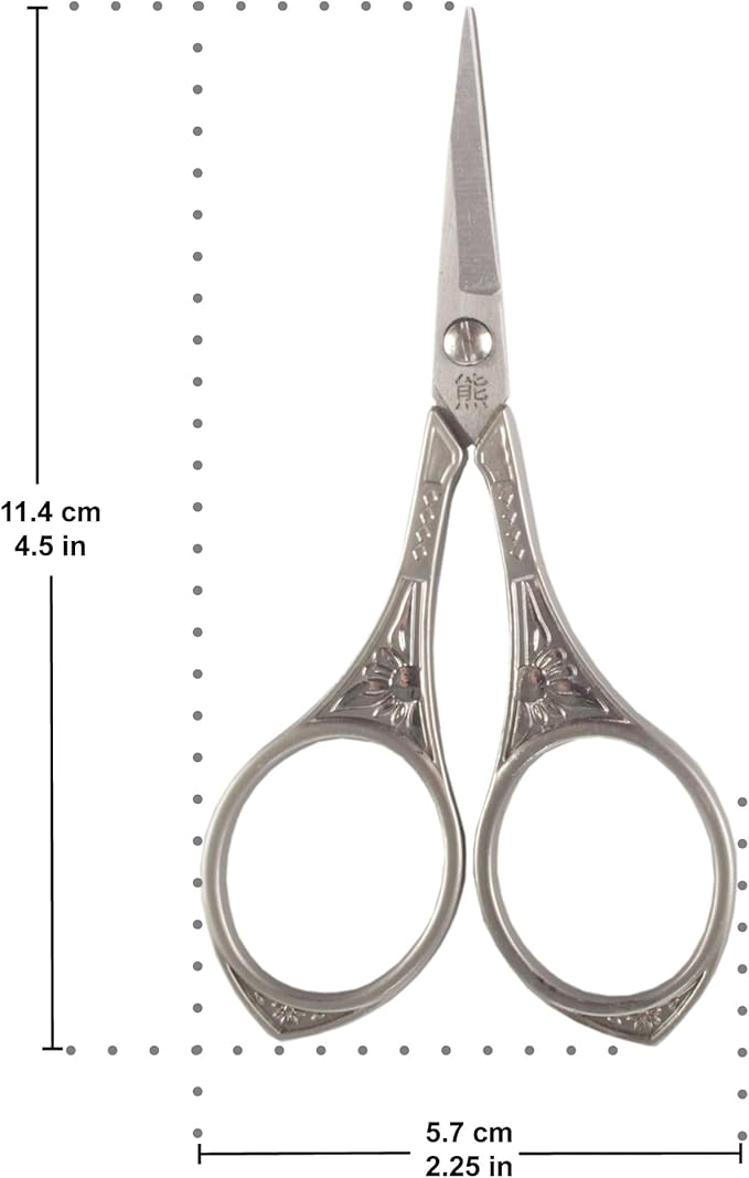 JubileeYarn Sun Motif Embroidery Scissors - Nickel - 30 Scissors