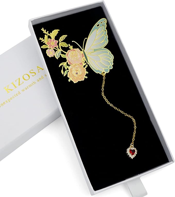 Butterfly Bookmarks for Women,Cute Funny Metal Bookmark,Unique Gifts Book Markers for Women Book Lovers,Teacher Appreciation Gifts,Valentine Mother's Day Christmas New Year Birthday Gift