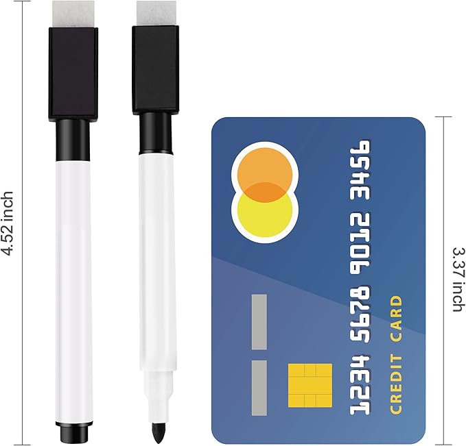 IHPUKIDI Magnetic Dry Erase Markers Fine Point Tip, 96-Pack Whiteboard Markers Dry Erase Marker with Eraser Cap, Low Odor Whiteboard Markers, Thin Dry Erase Markers for Kids Teachers