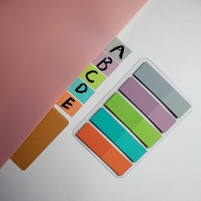 ELII 900 PCS 1 Inch Book Tabs Sticky Index Tabs,Writable and Repositionable File Tabs Flags Colored Page Markers Labels for Reading Notes, Books and Classify Files, 41 Sets