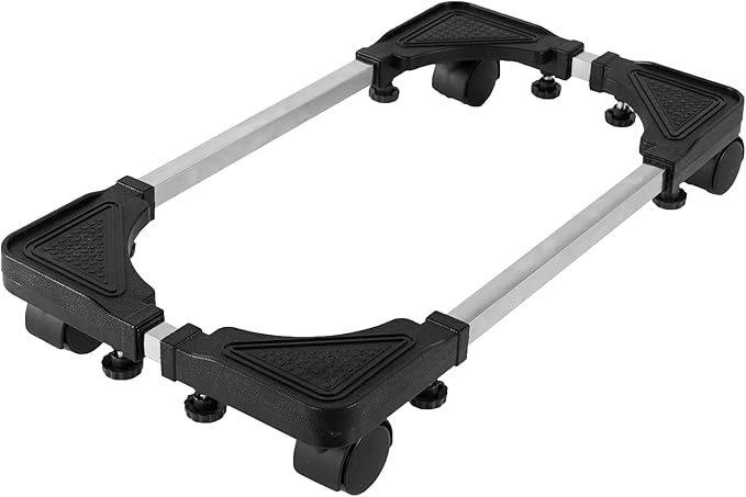 VIVO Large Steel PC Cart, Rolling CPU Trolley, Adjustable Mobile Computer Stand Holder with Locking Caster Wheels, Fits Most Gaming PCs up to 22 x 14 inches, Under Desk, Black, CART-PC03L