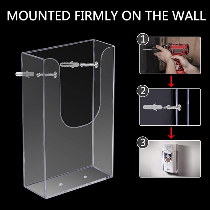 zavekia Brochure Holder, 4 x 6 Inches Brochure Holder Wall Mount Literature Holder Clear Flyer Holder Wall Mounted (10 pack)