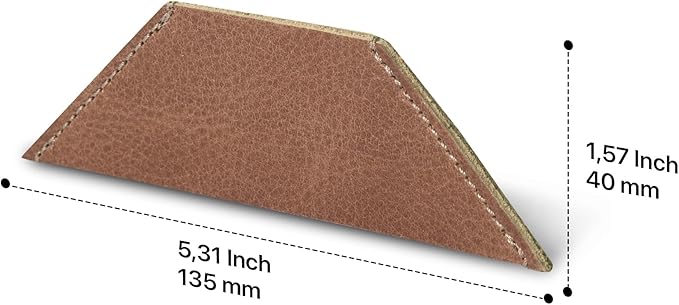 Londo Genuine Leather Handmade Bookmark (Set of 2) (Triangle, Mink)