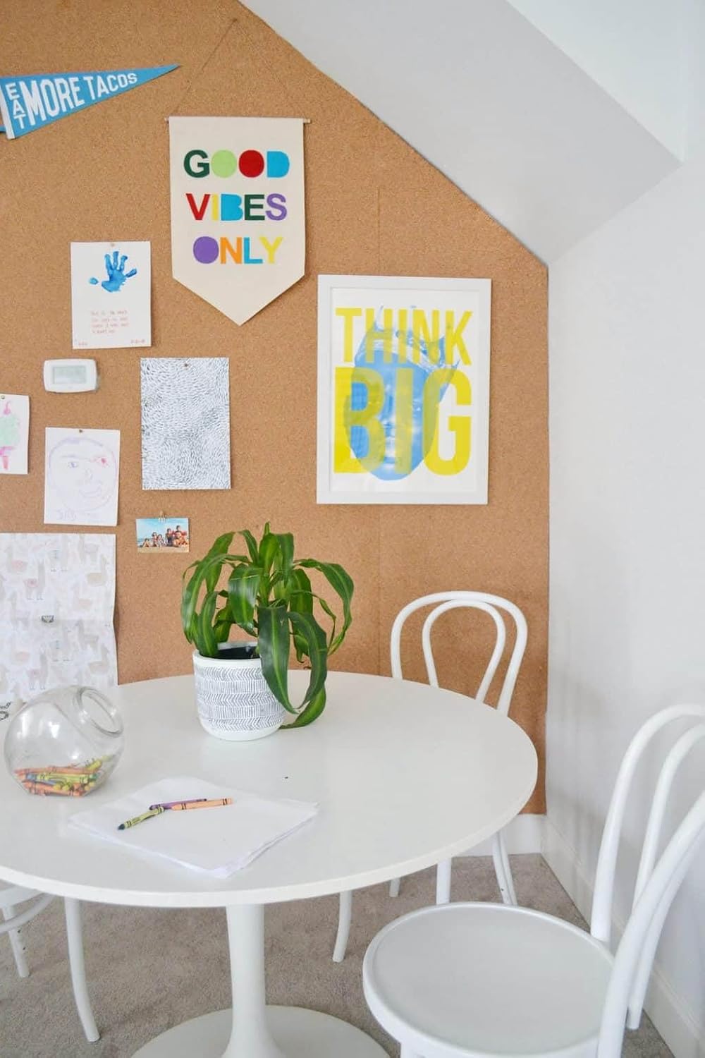 Manton Cork Premium Cork Roll - 4' x 8' x 1/2", 100% Natural Facing Grade Material for Bulletin Boards, Decorative Photo and Message Push Pin Displays - Perfect for Home, School, and Office