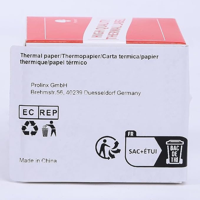 Phomemo Thermal Labels- Sticker Label for M110/M221/M220/M120/M200 Label Printer,1.97"x3.15"(50x80mm),100 Labels/Roll, Black on White