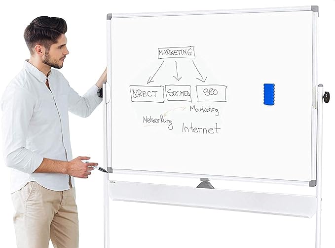 Dry Erase Markers Chisel Tip, 3 Assorted Colors, 72 Pcs Low-Odor Whiteboard Markers, Office & School Supplies