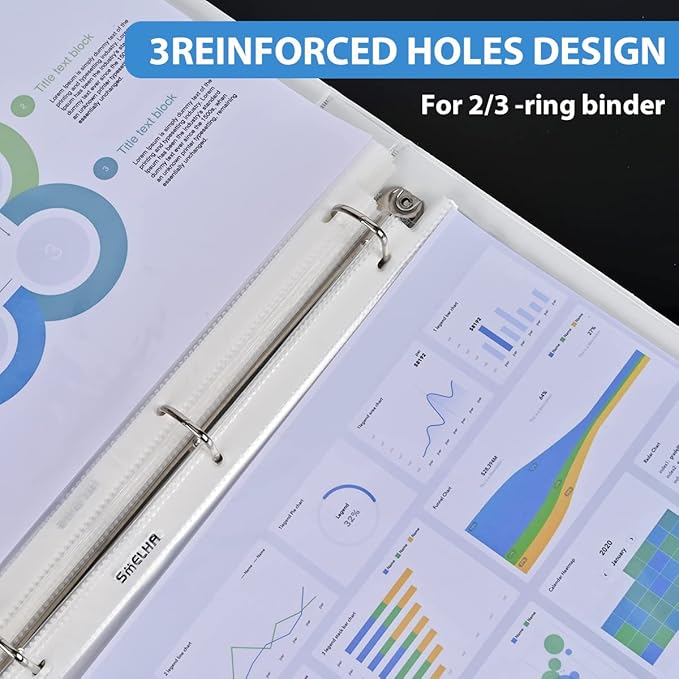 Sheet Protectors 600 Page,Page Protector 8.5" x 11" ，Upgraded Thick Material,for 3 Ring Binder, Top Loading Paper Protector with Reinforced Holes,Holds Multiple Sheets