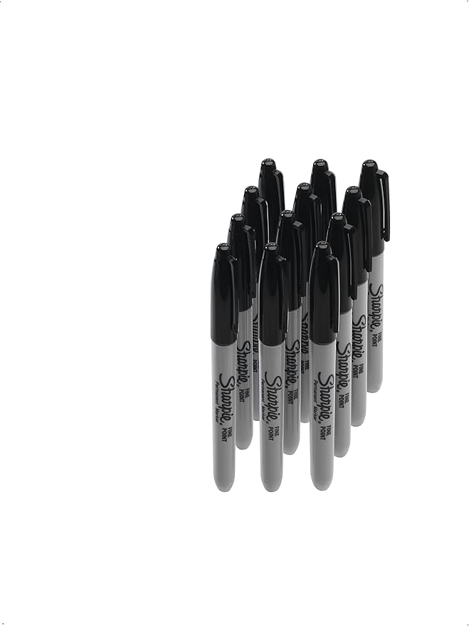 Sharpie Fine Tip Permanent Marker - Black (Pack of 8)