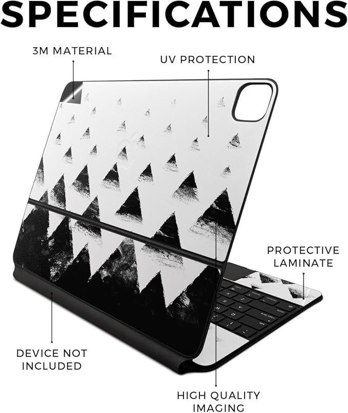 Skin Compatible with Apple Magic Keyboard for iPad Air 13-inch (M2) 2024 - Black Hills - Premium 3M Vinyl Protective Wrap Decal Cover - Easy to Apply | Crafted in The USA by MightySkins