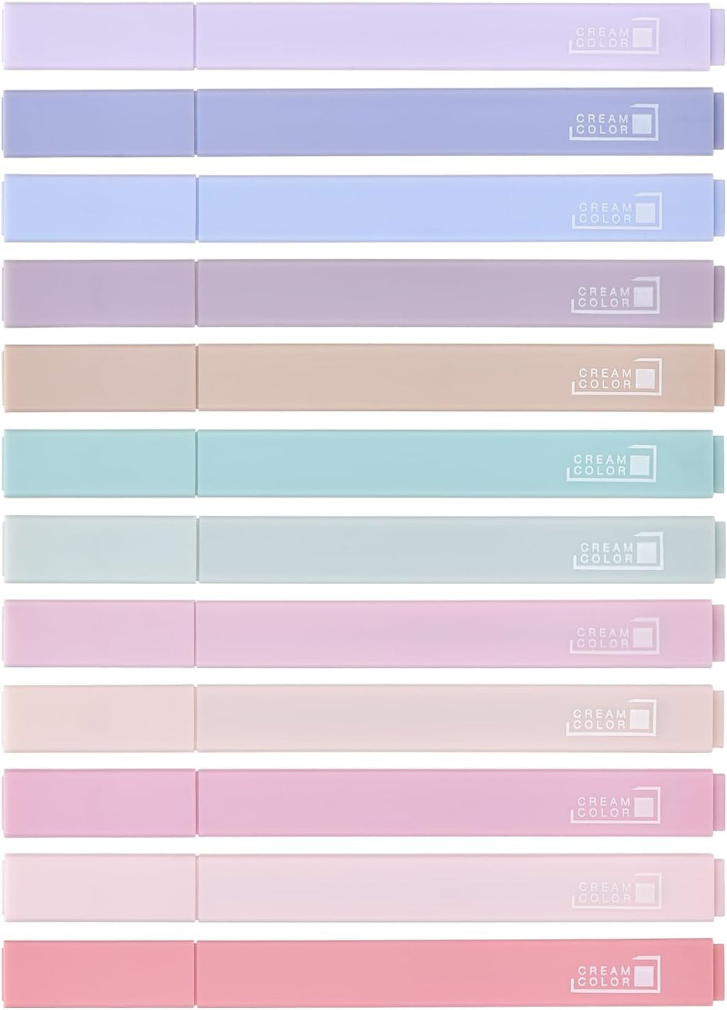 12 Packs Aesthetic Highlighters, Assorted Colors With Soft Chisel Tip,No Bleed Bible Highlighter Pastel, Cute Highlighters