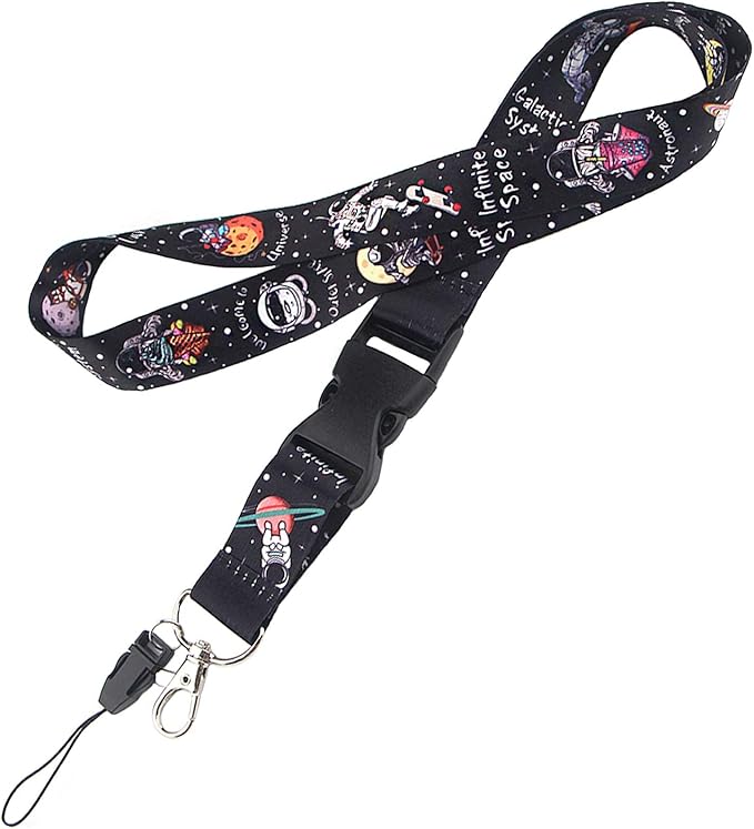 Yiflin Cute Neck Lanyard for Keys, Keychain, Wallet, ID Card Holder, with Quick Release Buckle